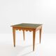Maxime Old game table oak brass green suede around 1940
