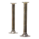 Pair Stainless Steel Silver Plated Candlesticks 1960s