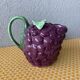 Pichet barbotine raisin