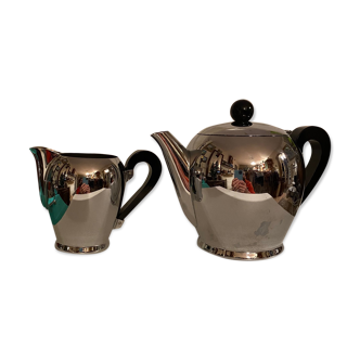 Pouring teapot and stainless steel milk pot Alfra Italy Stainless steel ALESSI