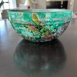 Saladier en verre laqué de "jean-noel bouillet"