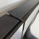 Roche Bobois Camora Nova brushed aluminum bed and bedside table