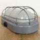 Industrial Grey Wall Light with Milk Glass, 1970s