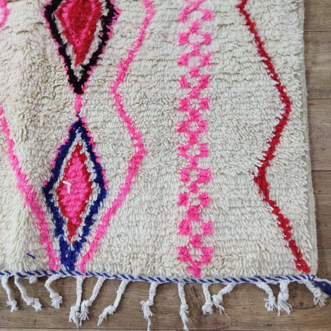 Handmade wool Berber rug 310 x 240 cm