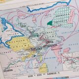 Geographic map cabinet