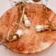 Art Deco great design orange alabaster chandelier, 1940s