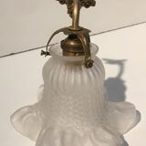 Brass Art Deco tulip sconce