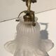 Applique tulipe Art Deco en laiton