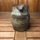 Old vintage brown stoneware pitcher le cep #a429