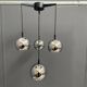 Chrome pendant lamp 1960s