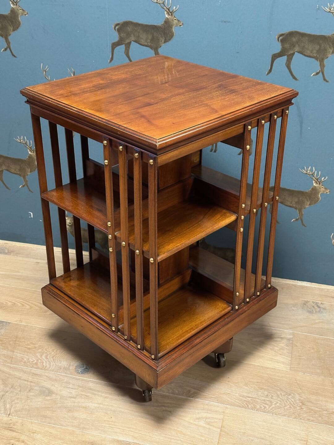 Antique revolving bookcase
