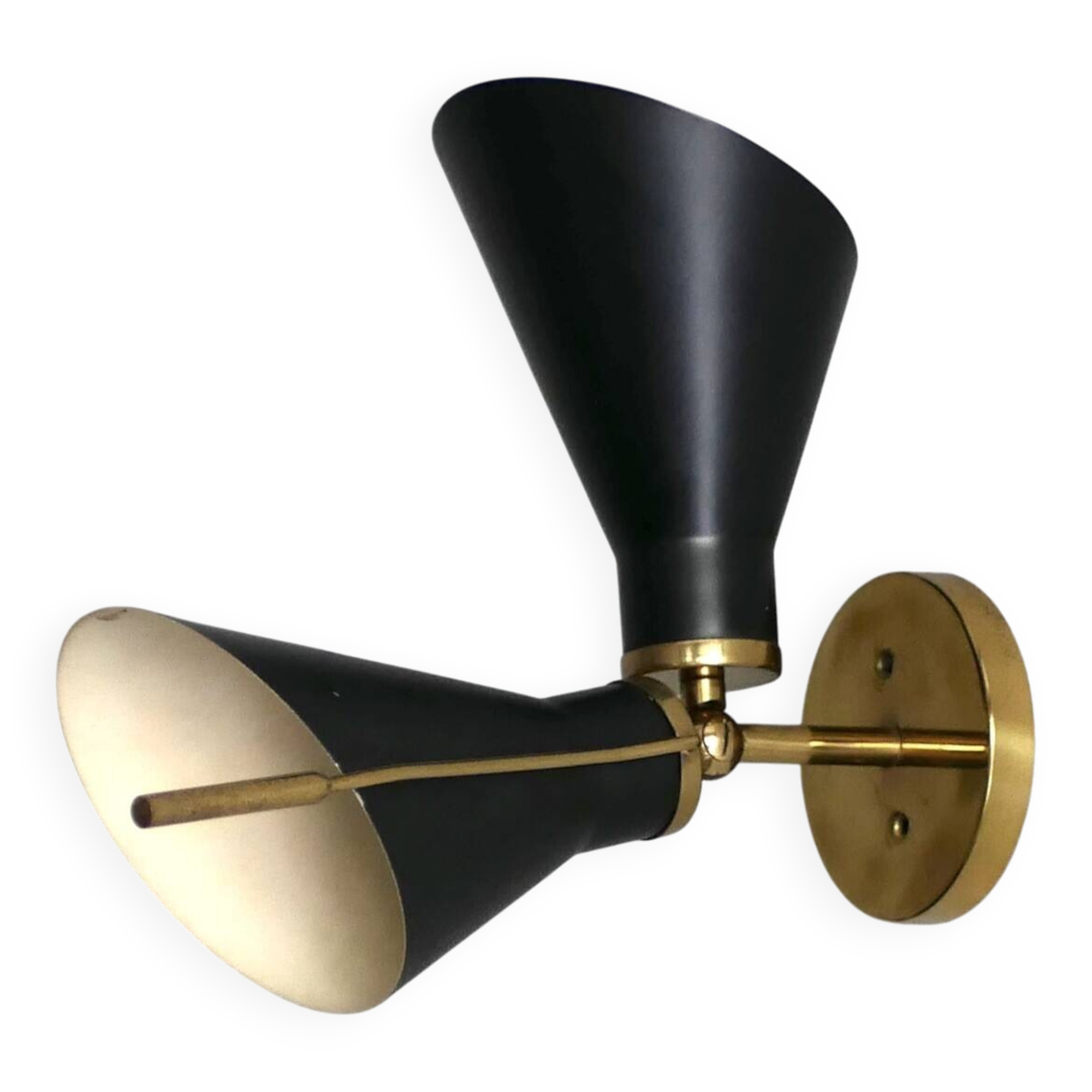 Applique murale italienne en laiton des années 1950 – Modèle 131 de Gino Sarfatti Arteluce - Design