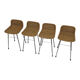 Set of 4 vintage bar stools Dirk van Sliedregt Rohe Noordwolde 1960's