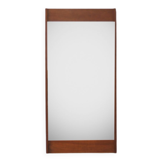 Teak mirror designed by Kai Kristiansen 35x72cm