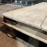 Vintage raw wood Indian coffee table