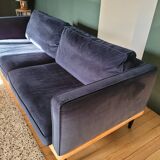 Georgio 3-seater sofa by HABITAT, midnight blue velvet