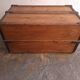 Wooden storage trunk
