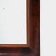 Petit miroir rectangulaire en placage d’acajou, fin XIXe siècle