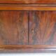 Chest of drawers bahut louis philippe in mahogany gray marble of the nineteenth century