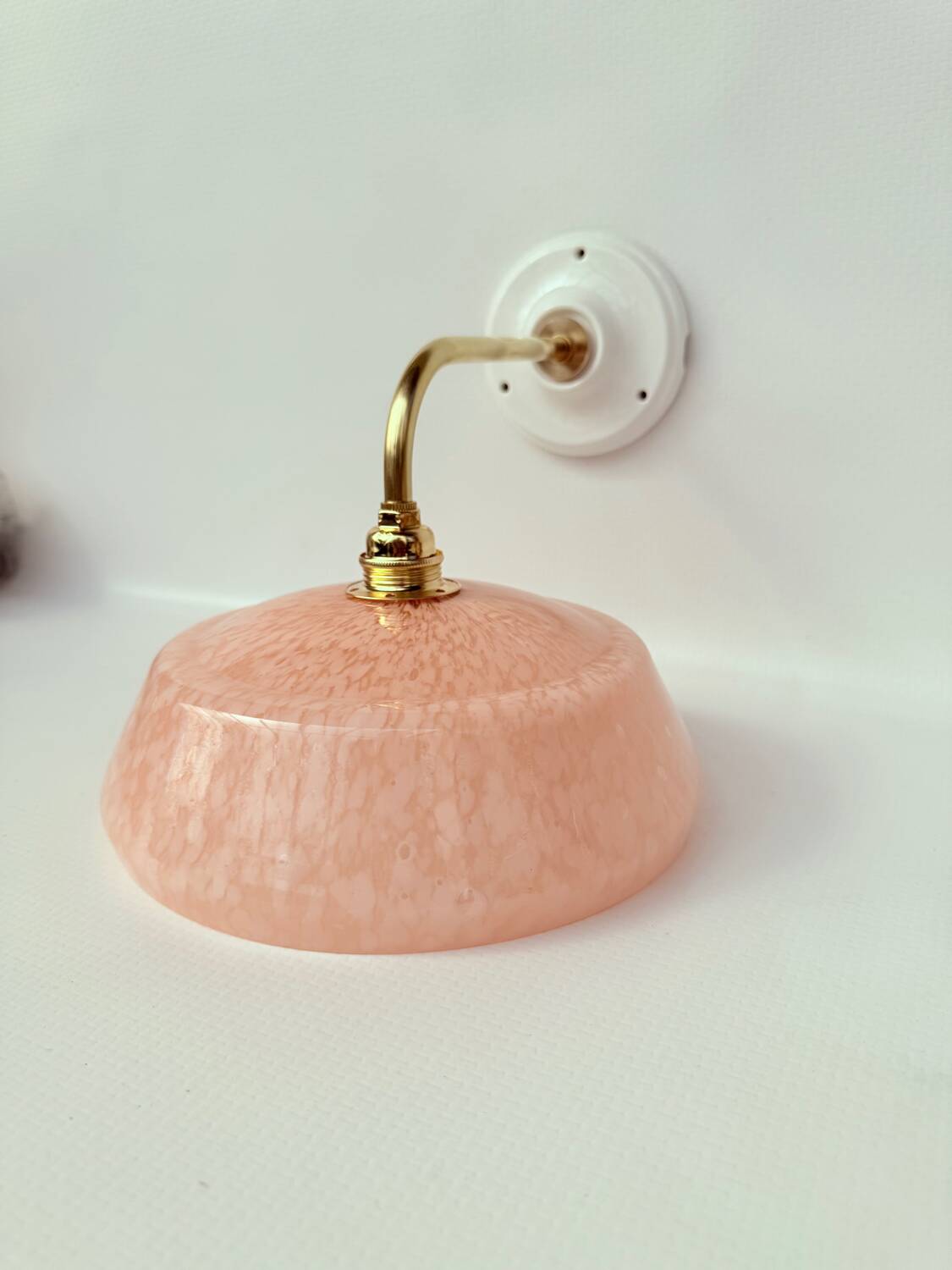 Appliques verre de Clichy moucheté