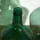 Antique green colored demiurge boxes (c.1920). Set of 3 pieces