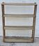 Large 19th-century turned wood wall shelf, stripped.