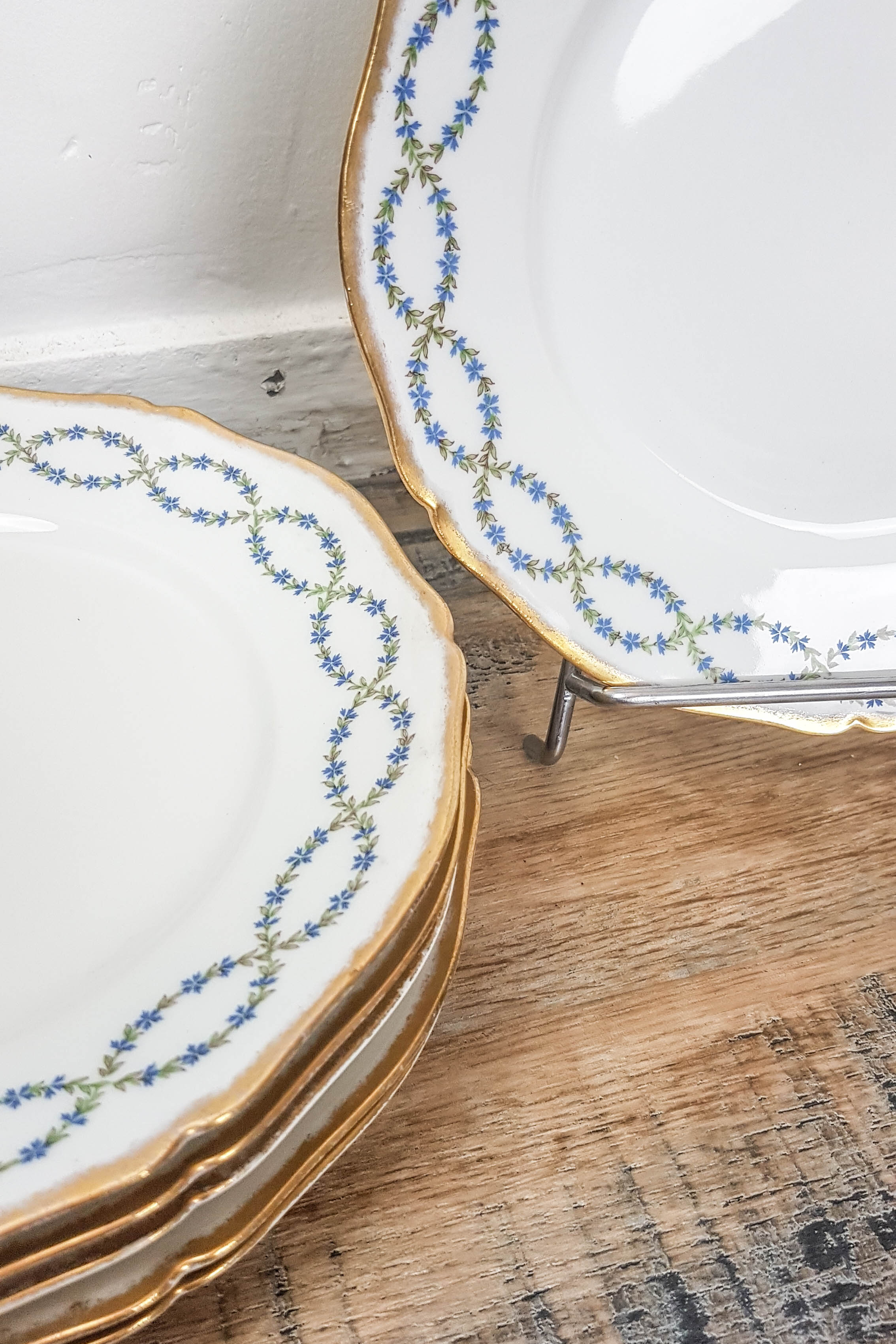 Lot 6 plates dessert Émile BOURGEOIS 1832-1926