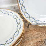 Lot 6 plates dessert Émile BOURGEOIS 1832-1926