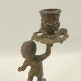 Brass children's candle holder 23cm