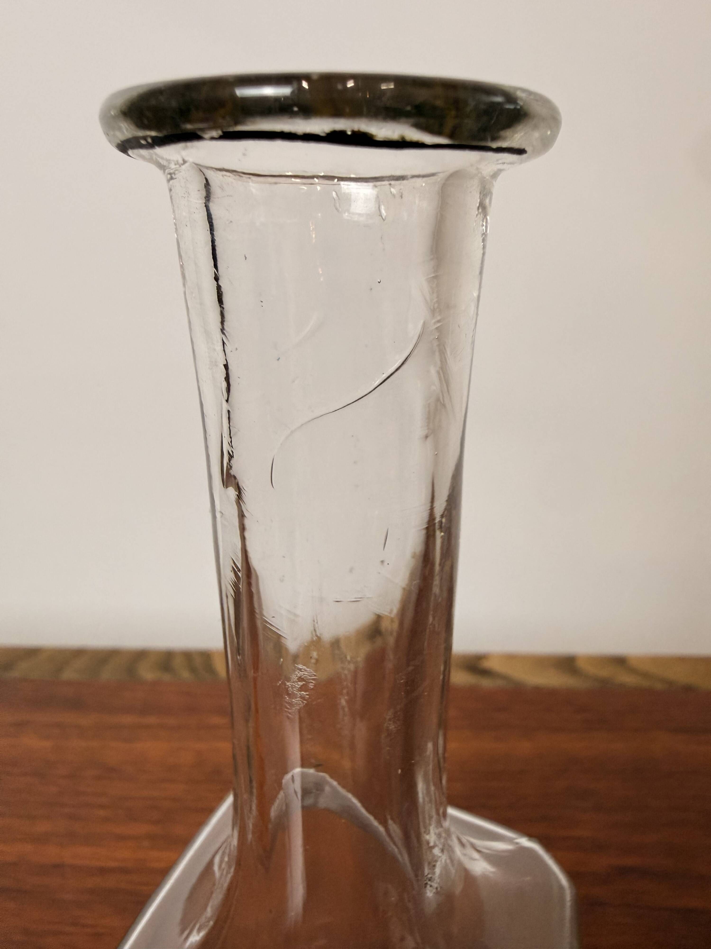 Antique Legras Carafe – Enamelled glass with floral decoration - Art Nouveau