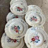 9 plates Sarreguemines