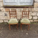 2 Napoleon III chairs with tapestry seats