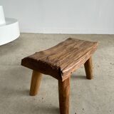 Stool in blond teak