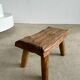 Stool in blond teak