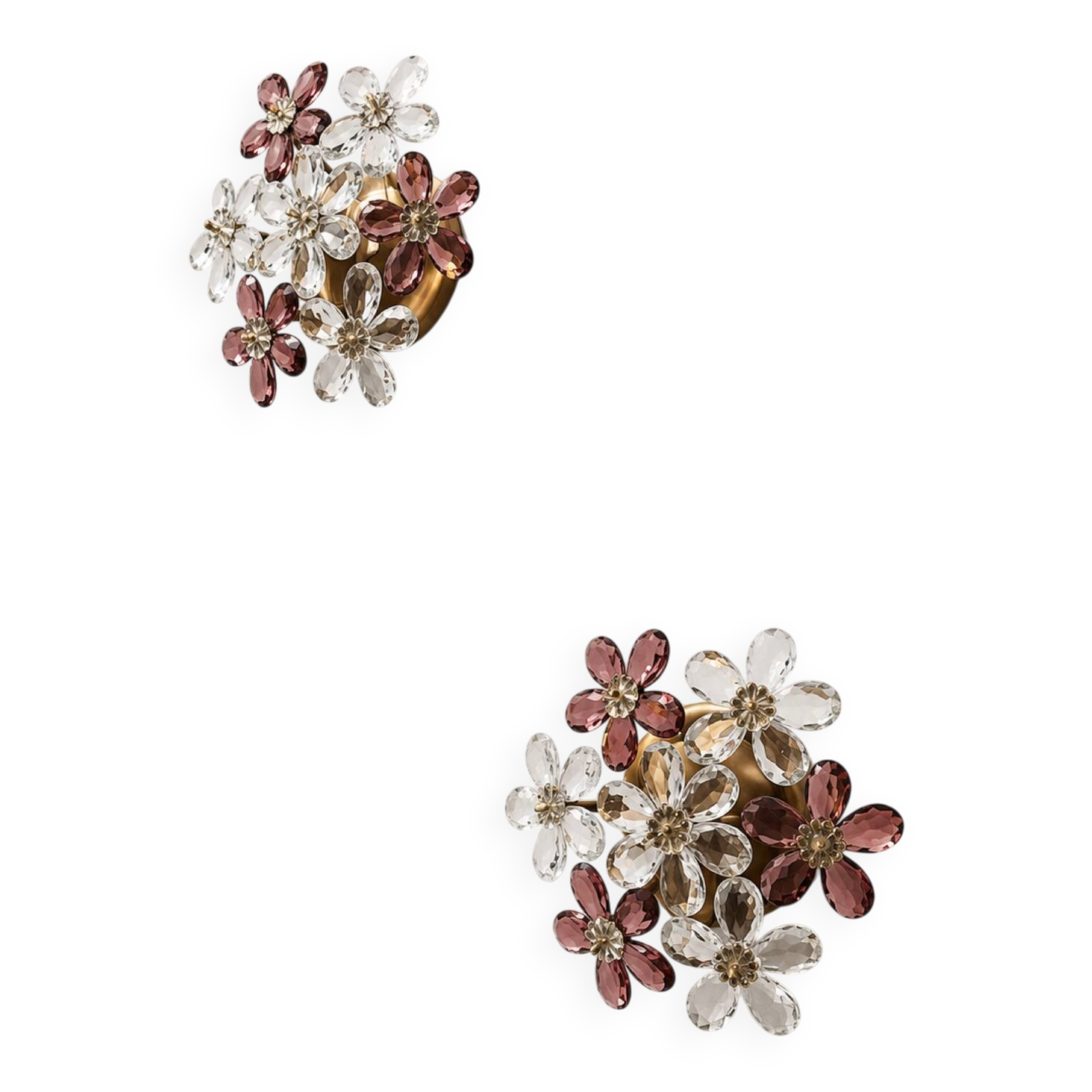 Murano flower wall sconces