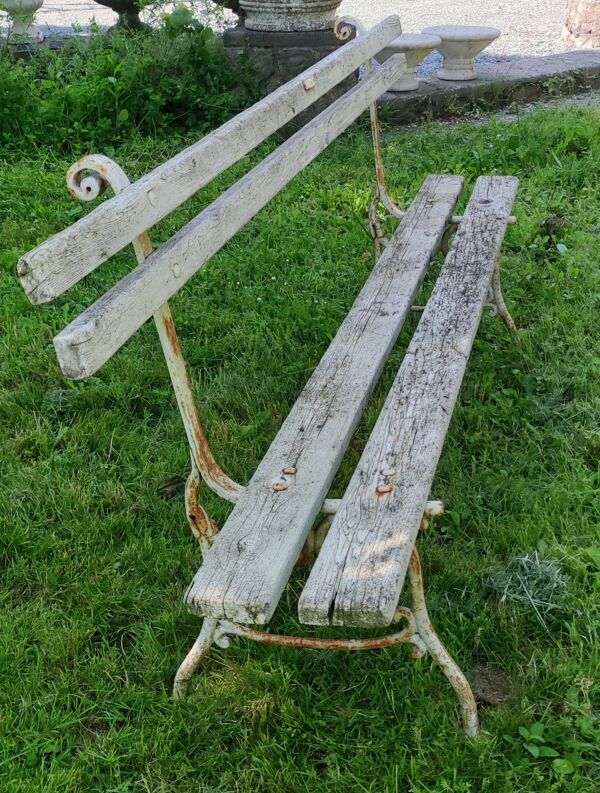 Banc de jardin pied fonte