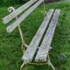 Old garden bench cast iron foot