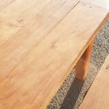 Farm table and 2 benches