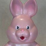 Lampe à poser lapin rose vintage
