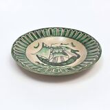 4 Vietri plates decorated by Fabbrica Ceramica Avallone, 1930s