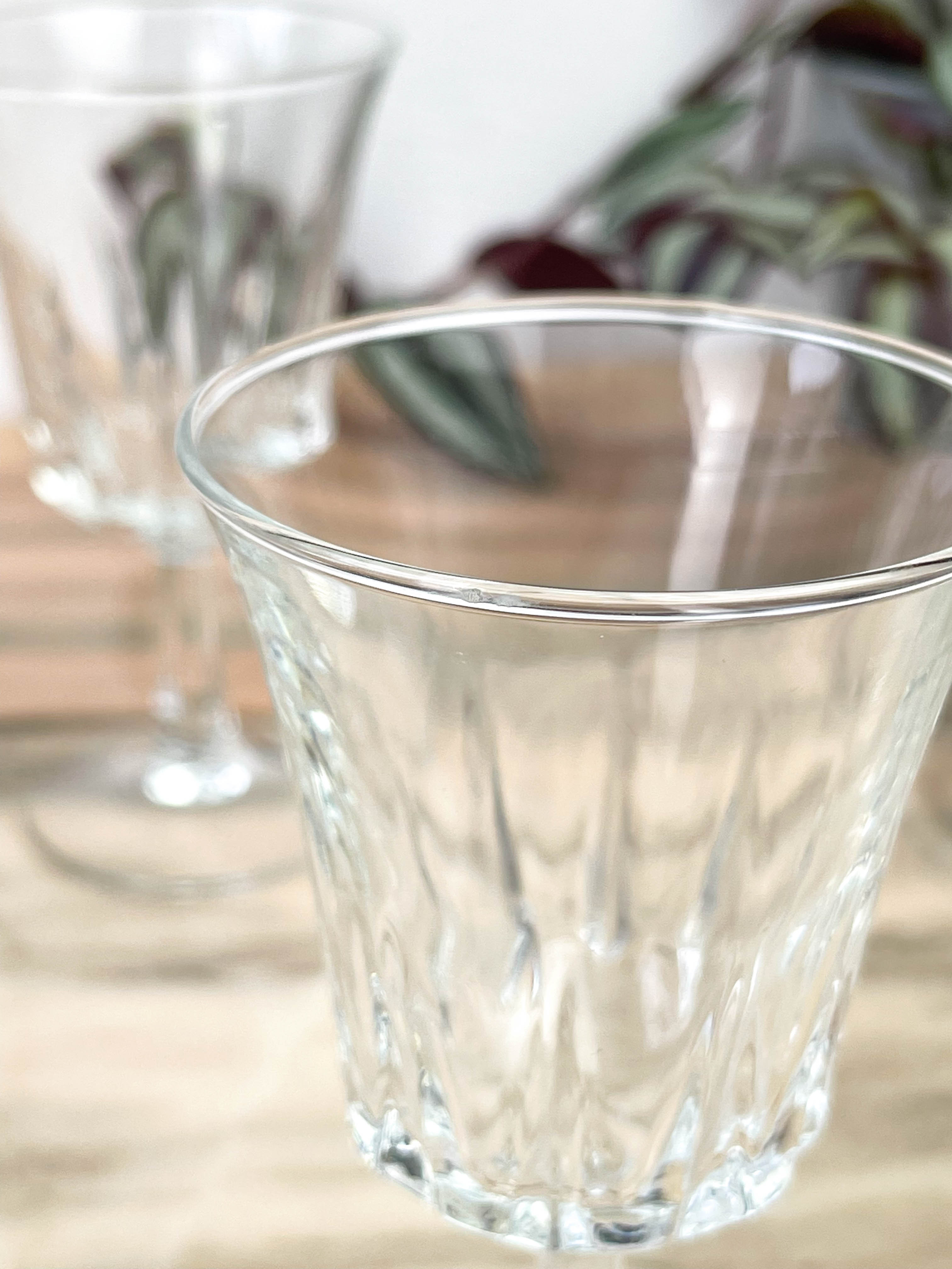 Set de 8 verres à vin regence Luminarc années 60