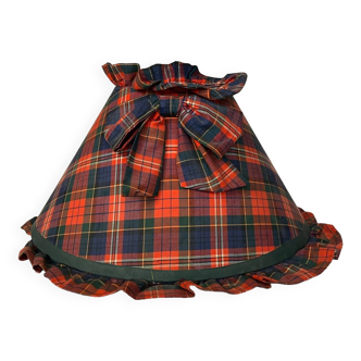 Abat jour en tartan vintage