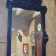 Miroir à fronton bois sculpté fin XIXème