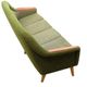Vintage olive boucle sofa, 1970's norway
