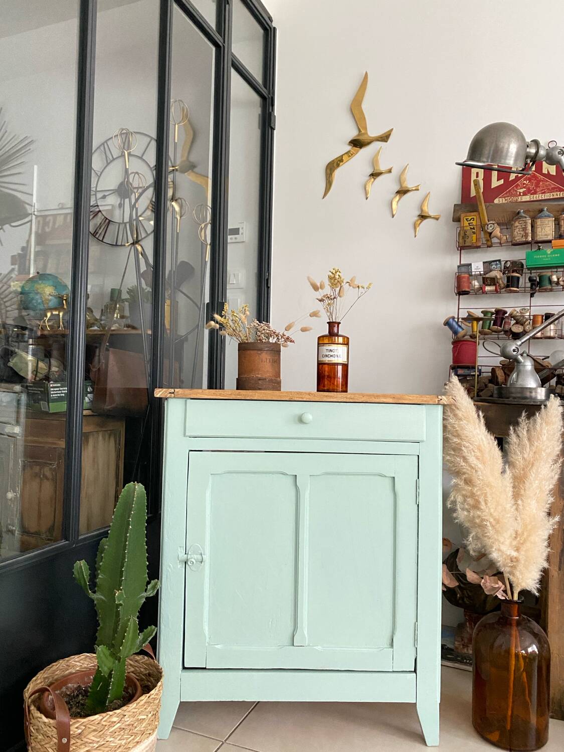 Old vintage jam buffet