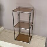 Coffee table 2 modules. Chrome and plexiglass. 1970. Space age.