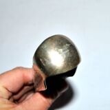 Vintage engraved silver metal lion claw sugar tongs