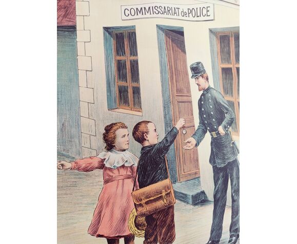 Affiche de 1920 La Morale Par L'exemple