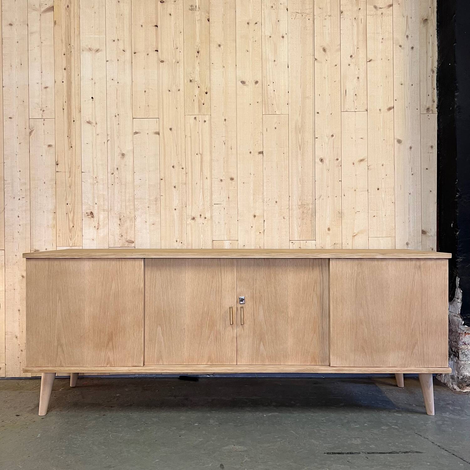 Scandinavian vintage hi-fi tv cabinet
