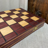 Wooden checkers game